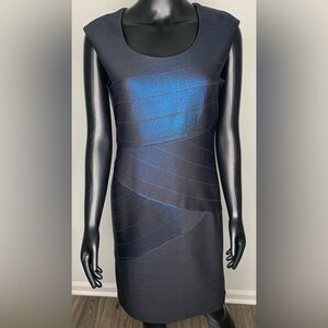 Dress Barn Black and Blue Sheath Dress